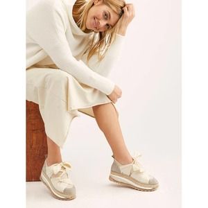 Free People Chapmin Platform Espadrille Sneaker 38